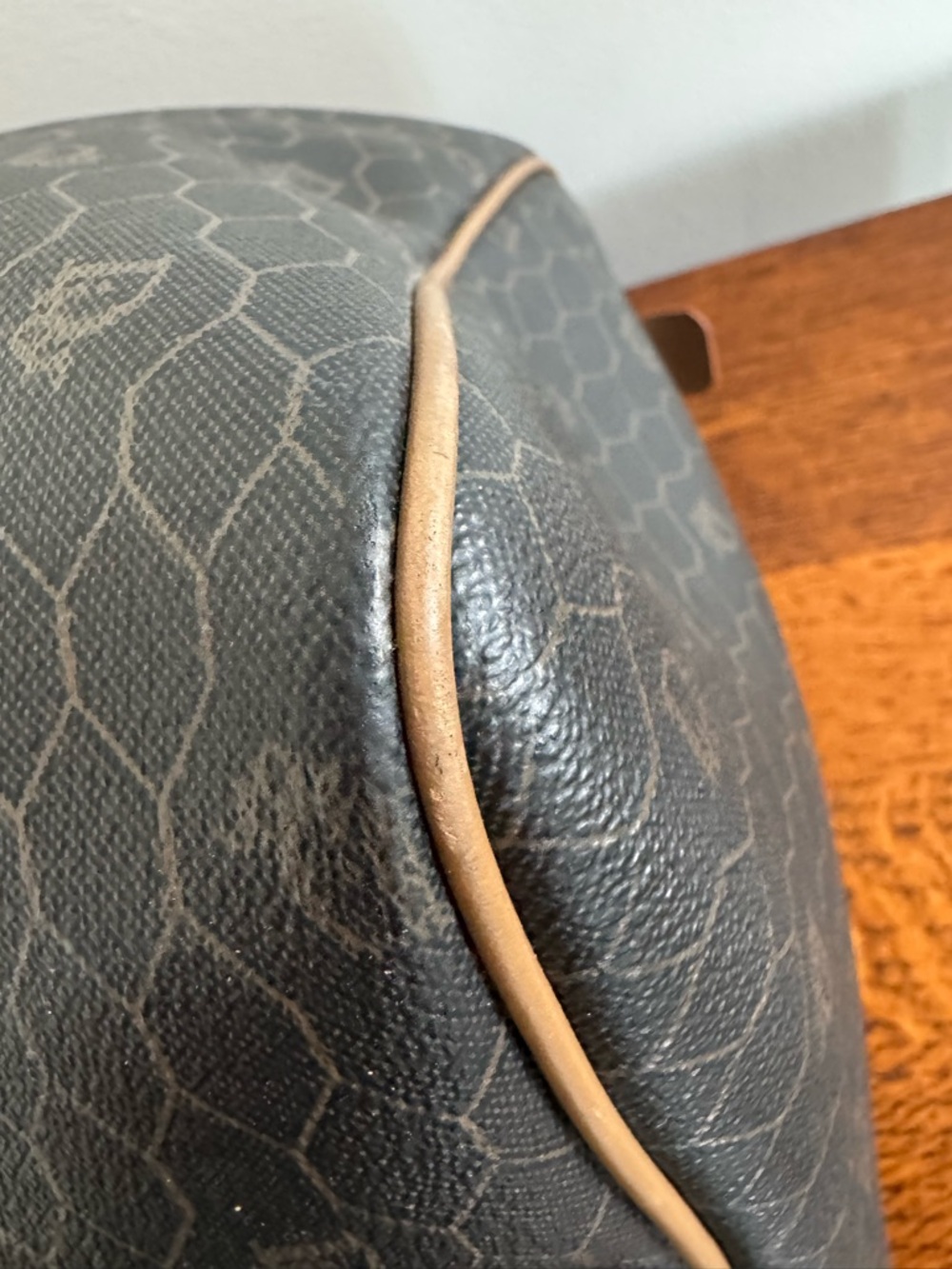 Christian Dior Honeycomb Boston Bag Brown & Tan with COA - Picture 10 of 16